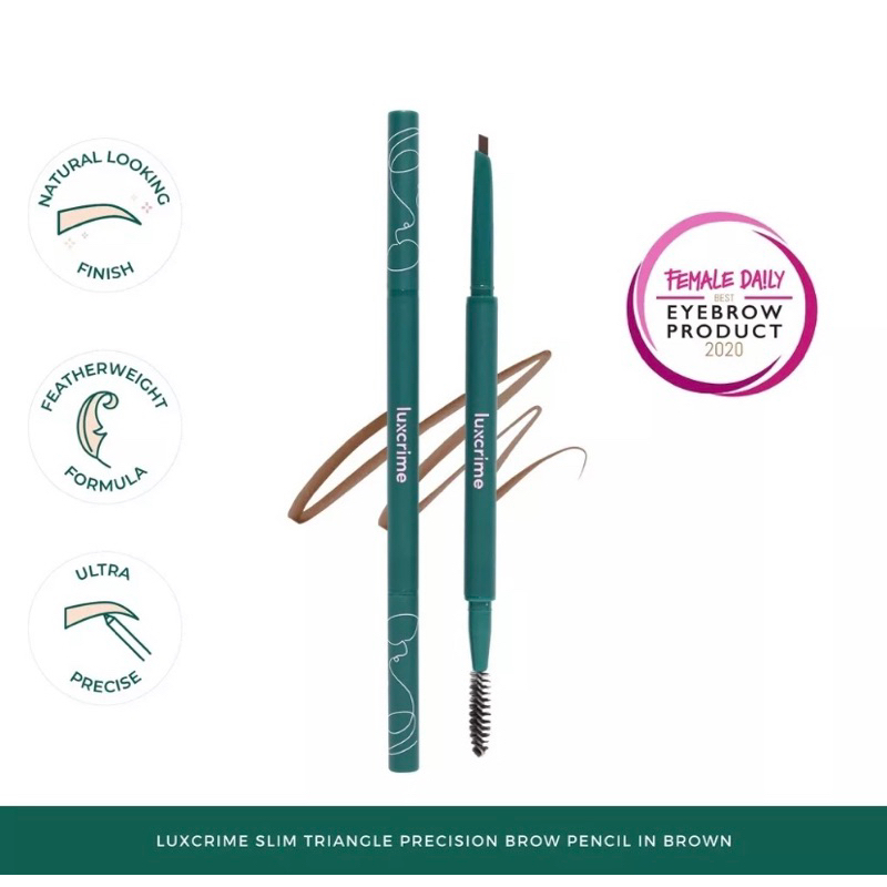 Luxcrime Slim Triangle Precision Brown Pencil