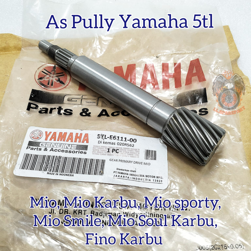AS Pully Belakang Yamaha 5TL Asli Original Shaft Drive Pulley Mio Karbu Mio Sporty Mio Smile soul Ka