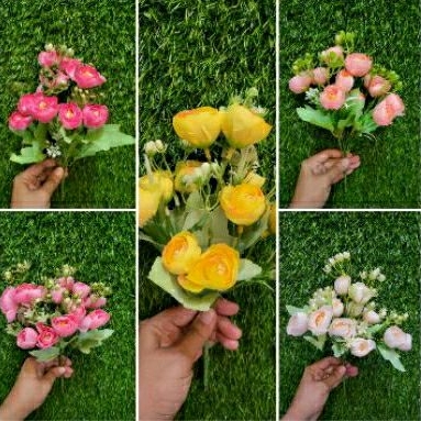 BUNGA ROS MINI ARTIFICIAL / HIASAN DEKORASI PERNIKAHAN