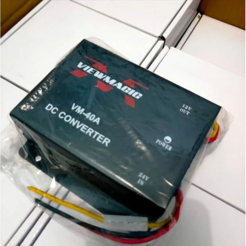 Step Down 40A 24V-12V Converter 40 DC dari 24V ke 12V Alat Penurun Arus DC
