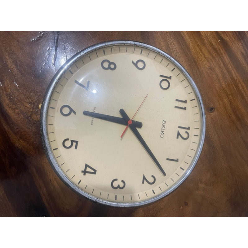 jam dinding seiko transistor cembung vintage classic