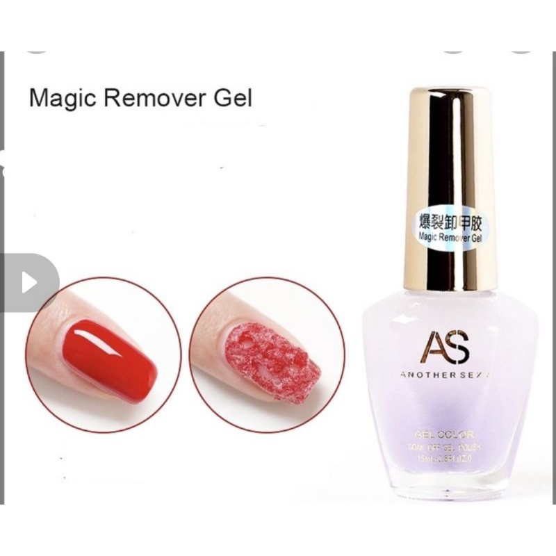 AS MAGIC REMOVER HIGH QUALITY ANOTHER SEXY 15ml PEMBERSIH CAT KUKU NAIL ART