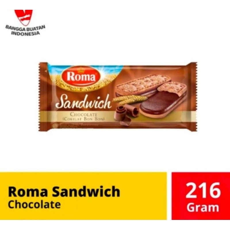 biskuit roma Sandwich coklat