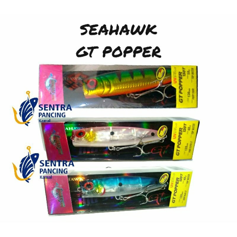 UMPAN PANCING LURE GT POPPER SEAHAWK TOP WATER