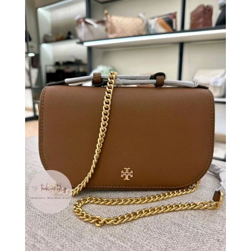 Tas Wanita TORY BURCH TB Emerson Crossbody Top Handle Moose