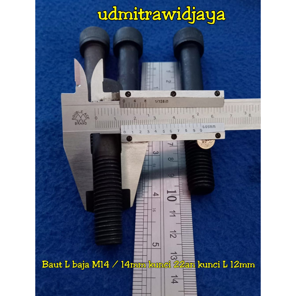 Baut L M14 kunci 22an Kunci L 12 mm baut L baja 10.9 12.9  baut kunci L 12mm panjang  3cm 4cm 5cm 6c