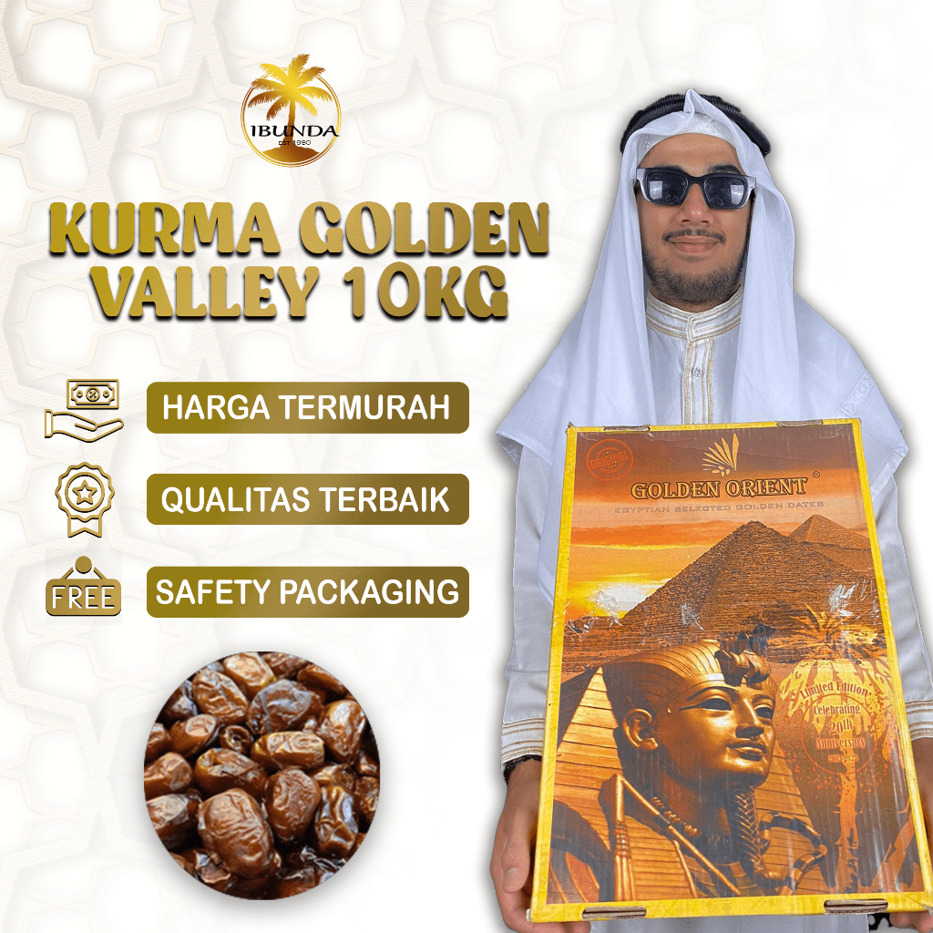 

Kurma Golden Valley 10Kg | kurma mesir | Kurma khalas 10Kg