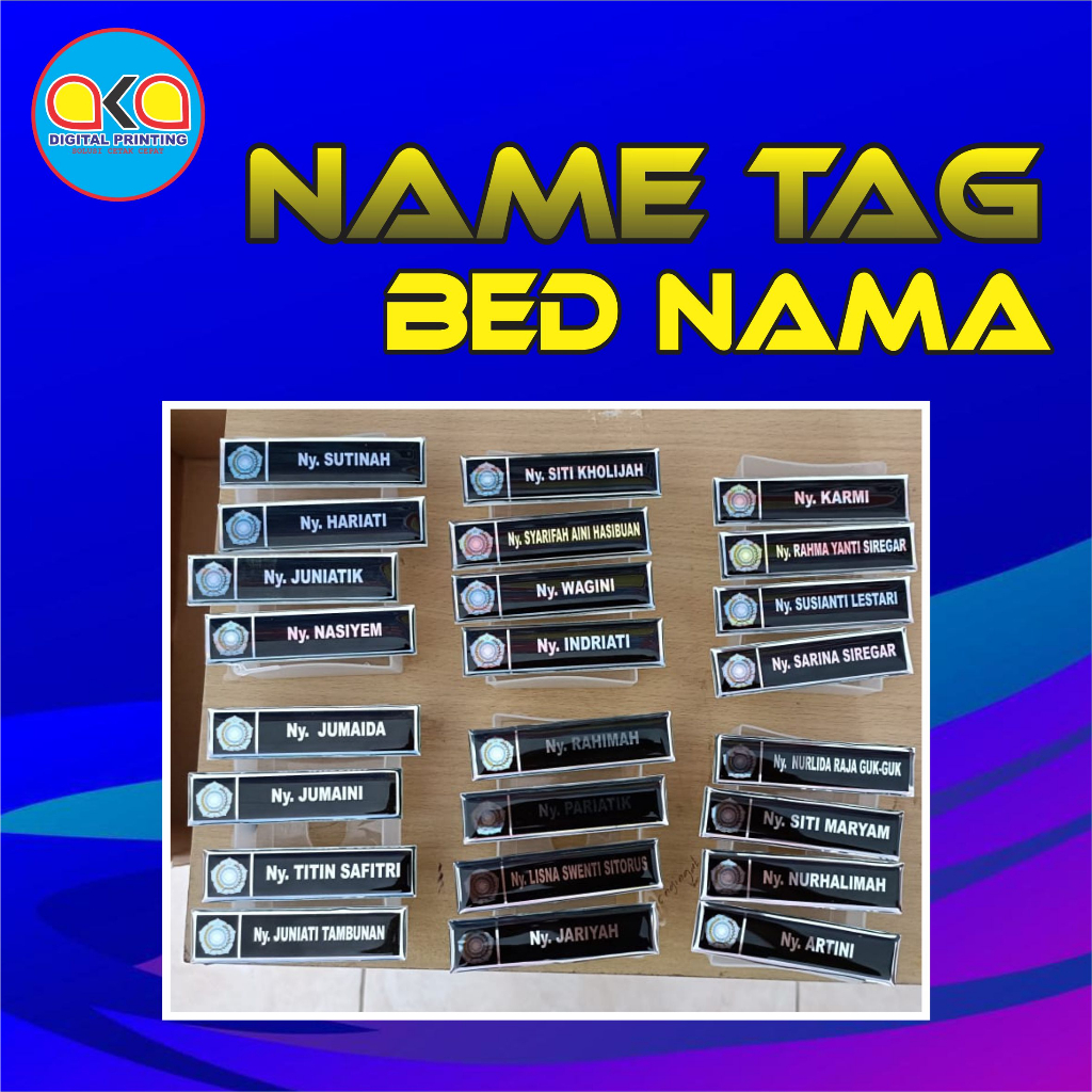 

BED NAMA / NAME TAG