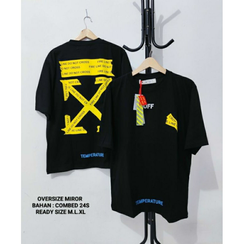 Tshirt kaos OFF WHITE oversize premium | baju kaos oversize branded