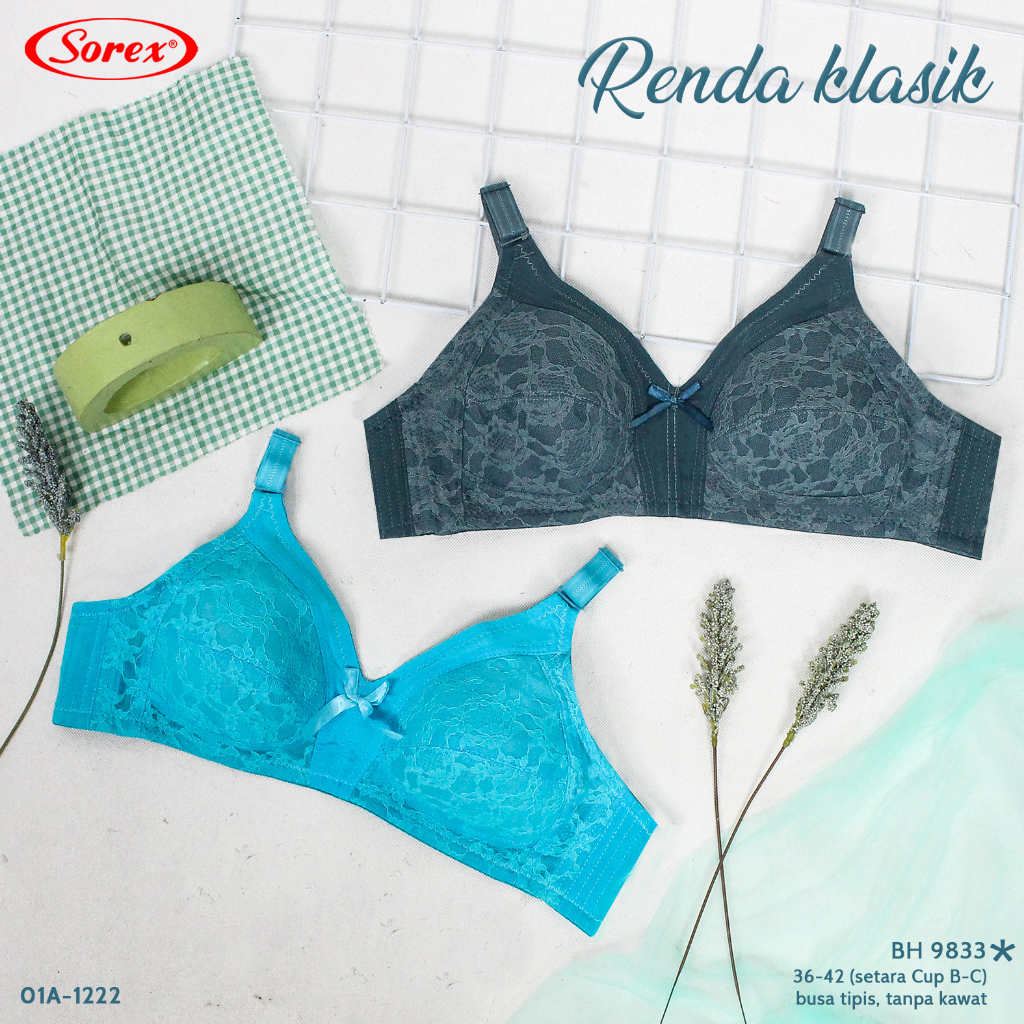 SOREX Bra BH Big Cup Jumbo Tanpa Kawat art 9833