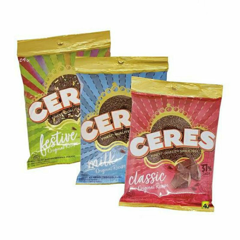 

Meses coklat ceres classic,festive dan milk meses enak dan murah