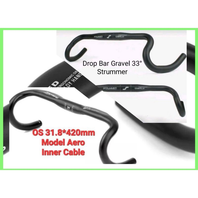 Stang Sepeda Balap Dropbar Roadbike Fixie OS Alloy