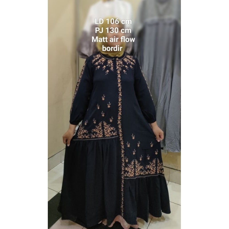 Gamis bordir art fashion