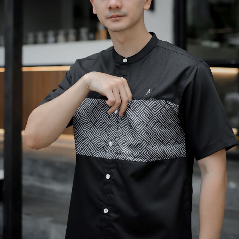 Kemeja Koko Batik Alanza Motif Batik Toyobo Premium Lengan Pendek 02