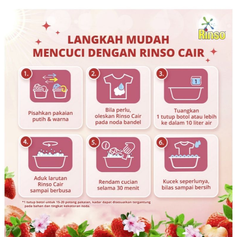 Rinso cair Molto 510ml. Rinso cair Molto liquid detergent