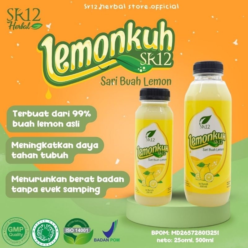 SR12 SARI LEMON ASLI LEMONKUH PERASAN LEMON ASLI 100% SARI LEMON MENURUNKAN BERAT BADAN PELANCAR BAB