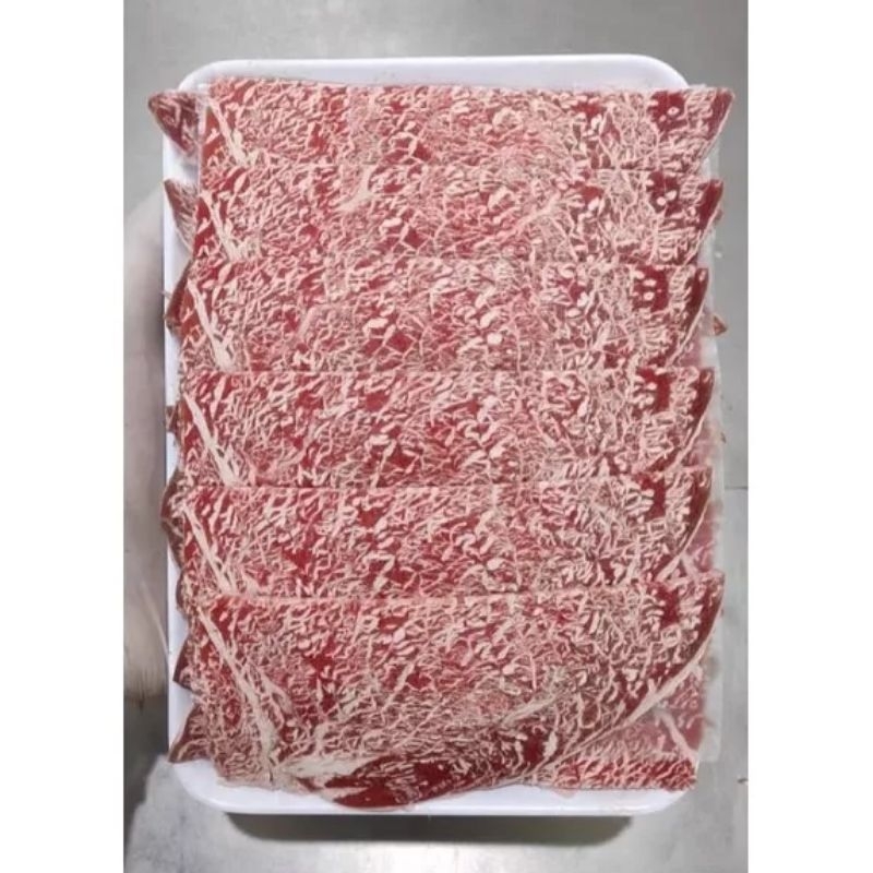 

Wagyu Meltique Karubu / Beef Slice Karubi 250gr tebal 3mm Frozen