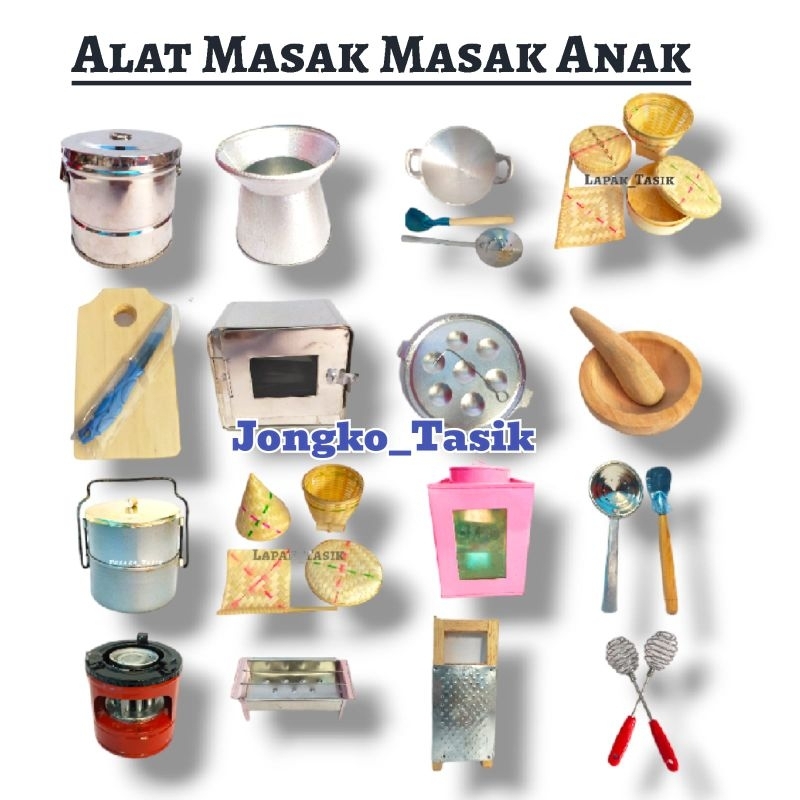 Mainan masak masak anak peralatan masak alat dapur mini