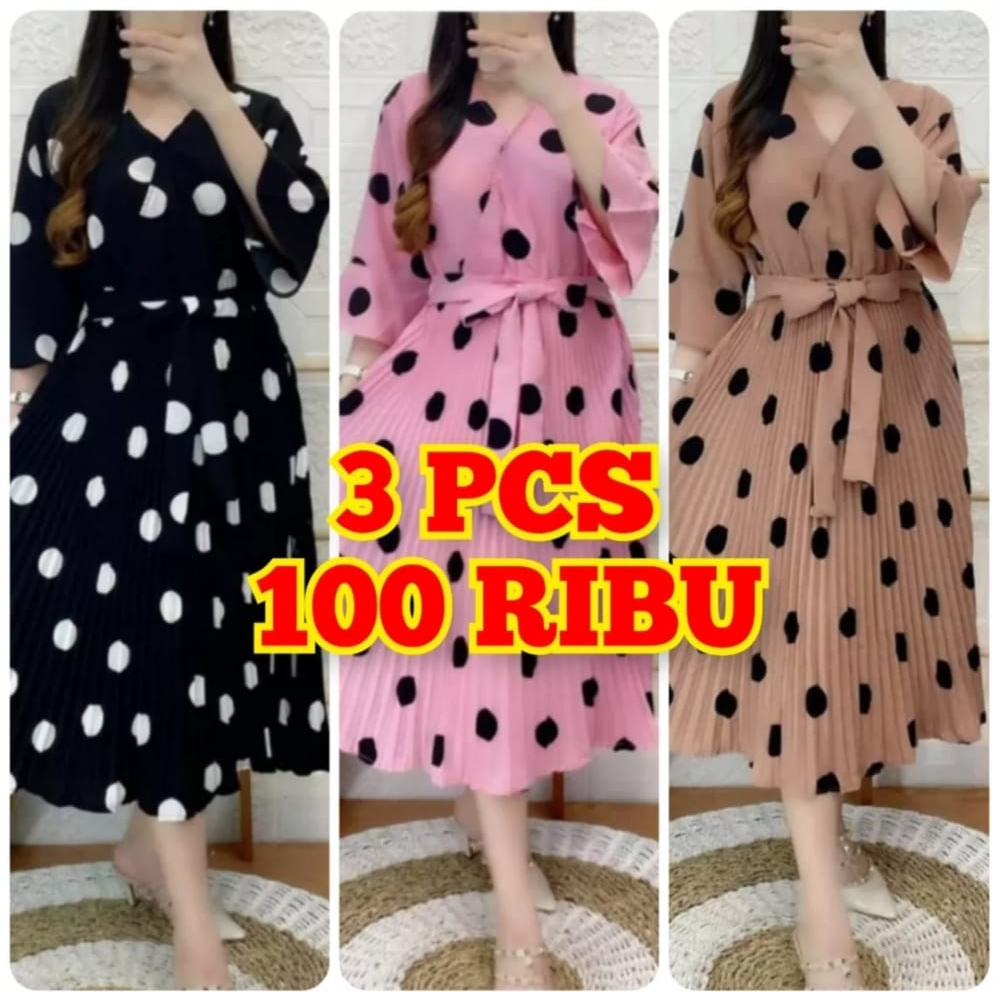 DRESS POLKADOT VIRAL // DRESS SELEBGRAM // DRESS TERBRU // DRESS TIKTOK 2023