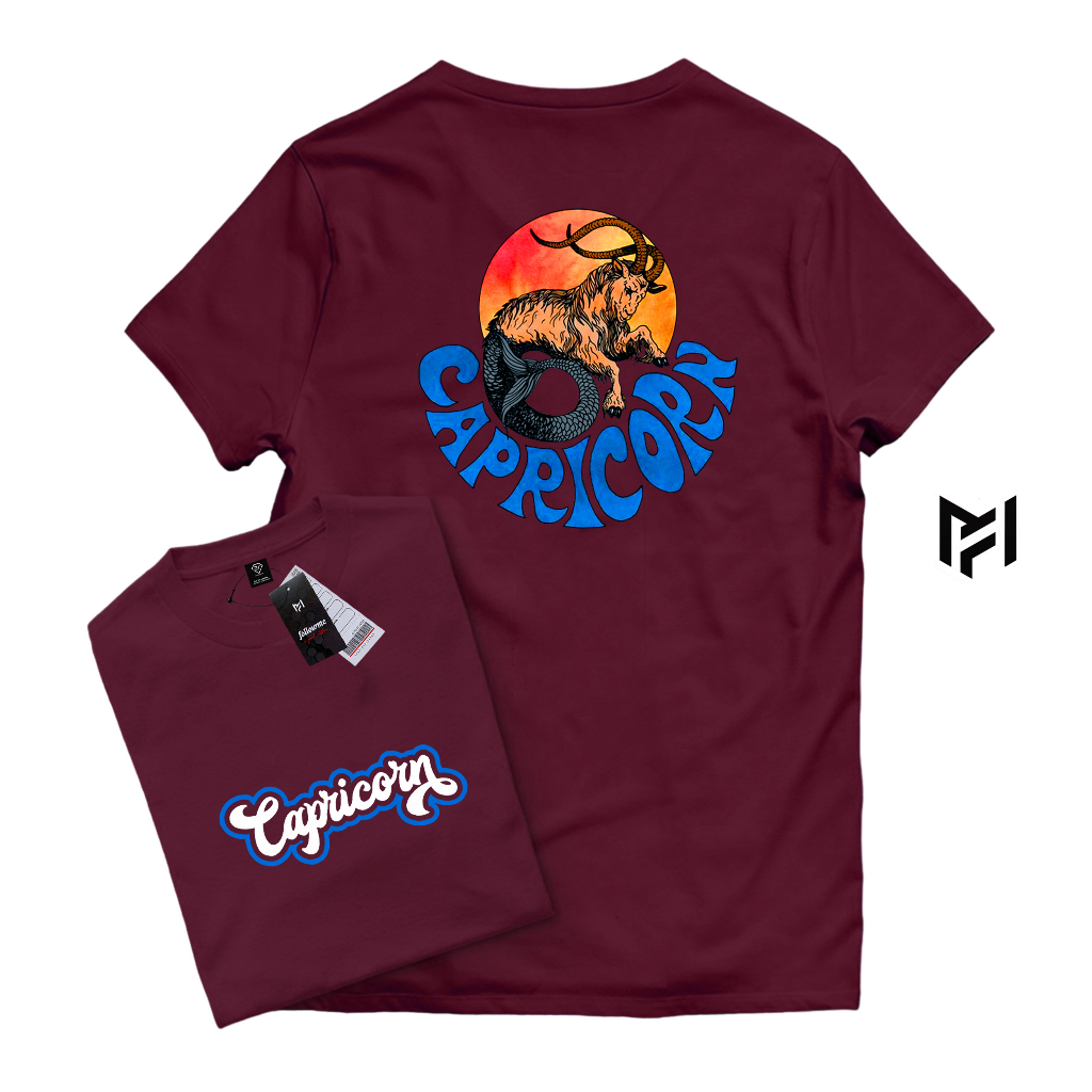 Followme - Tshirt Keren Lengan Pendek Kaos Zodiack Capricorn Unisex