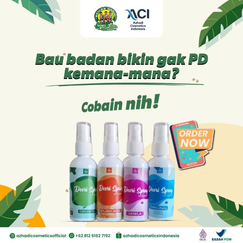 deori spray deodorant natural deodorant tawas sudah BPOM