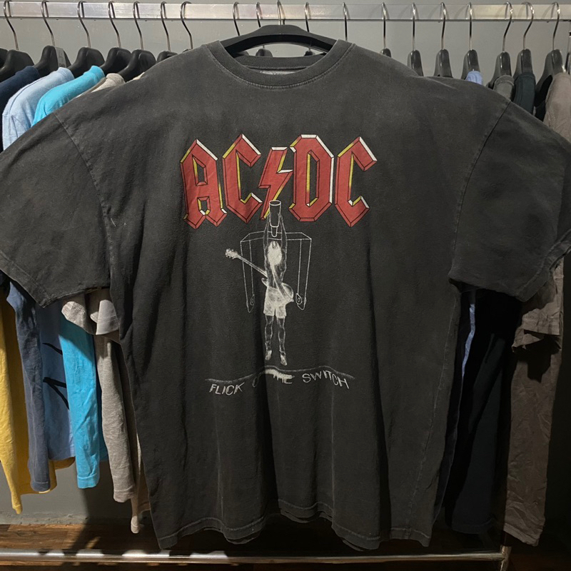 Kaos T Shirt Band ACDC Flick Of The Switch Second