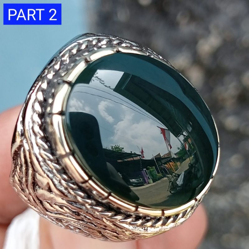Batu Green Imperial Jasper Kilap Cermin. Bukan red baron bacan doko bacan totol