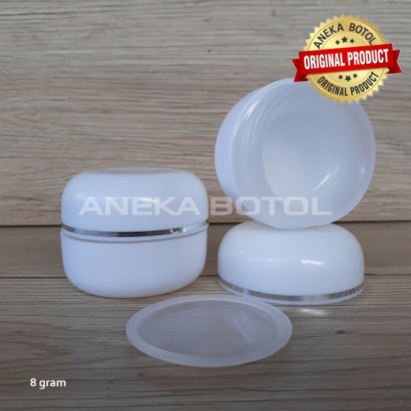 POT FLOREN 8 GRAM MUTIARA PUTIH /POT CREAM 8 GRAM / POT KOSMETIK KOSONG MURAH ORIGINAL