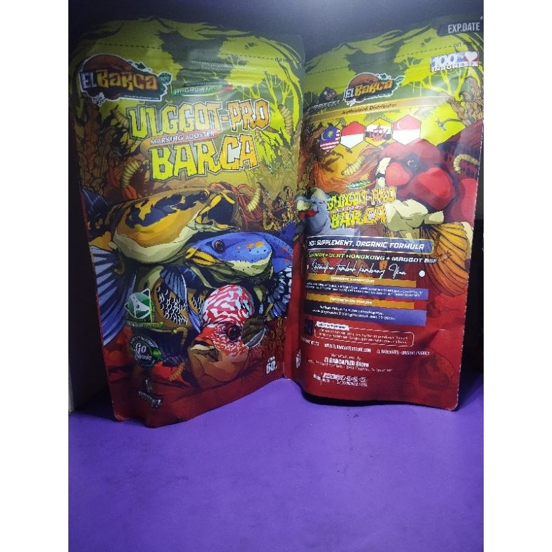 ULGGOT PRO BARCA 3 in 1 (MARKING BOOSTER) PAKAN CHANNA ULAT JERMAN+ULAT HONGKONG+MAGGOT 30 GRAM