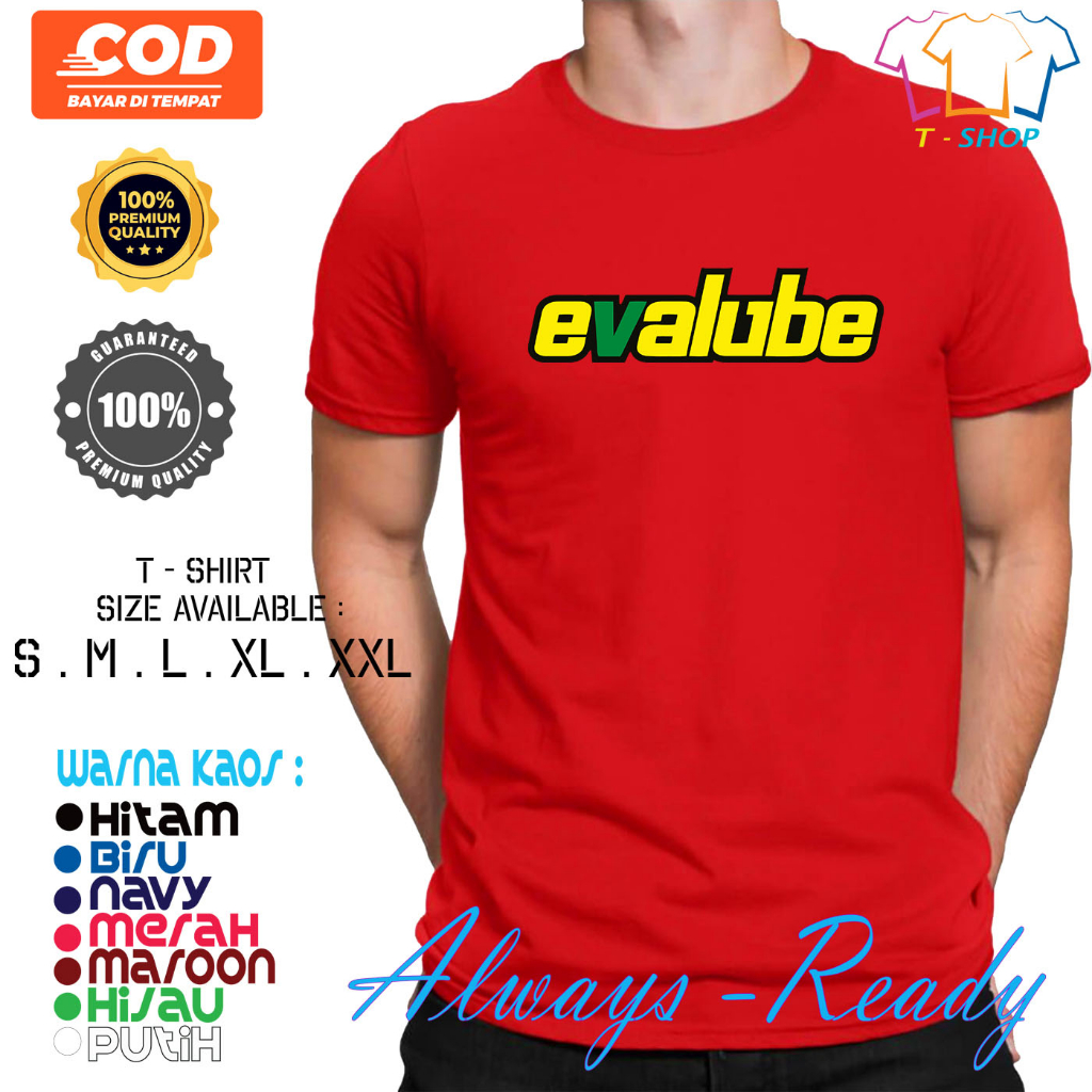 Kaos Baju Evalube Oil Kaos Distro Otomotif