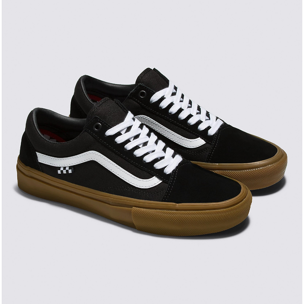 Vans OLD SKOOL SKATEBOARDING BLACK GUM ORIGINAL 100%
