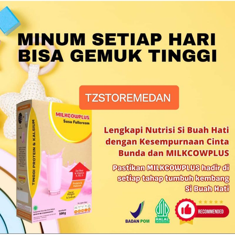 

Susu Milkcow Penggemuk Anak Dan Dewasa Rasa Strawberry 500 GRAM