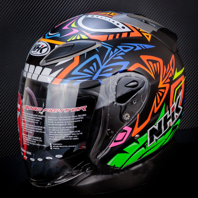 HELM NHK R6 REMY #2 GP EDITION  BLACK DOFF  R-6 REMY SINGLE VISOR