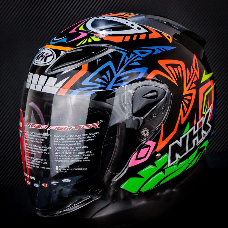 HELM NHK R6 REMY #2 GP EDITION  BLACK GLOSSY  R-6 REMY SINGLE VISOR