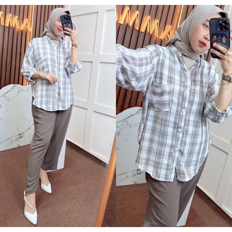 oneset kiana L13 by ammara Ori /atasan/bawahan /setelan wanita terbaru
