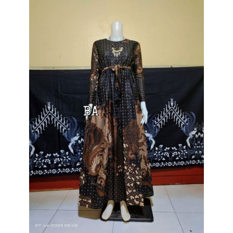 Gamis batik Pekalongan busui jumbo LD 100 Ld 110 Ld 120 Ld 130 Baju wanita syar'i terbaru