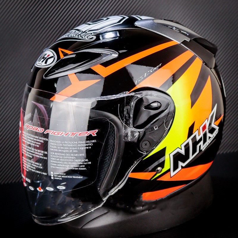 HELM NHK R6 RYUSEI #2 GP EDITION  BLACK  R-6  SINGEL VISOR
