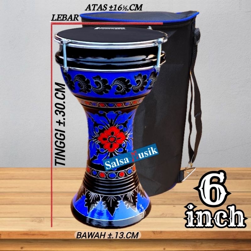 Dumbuk Pinggang Anak 6.inch Hitam Biru Power Beat Hitam Import