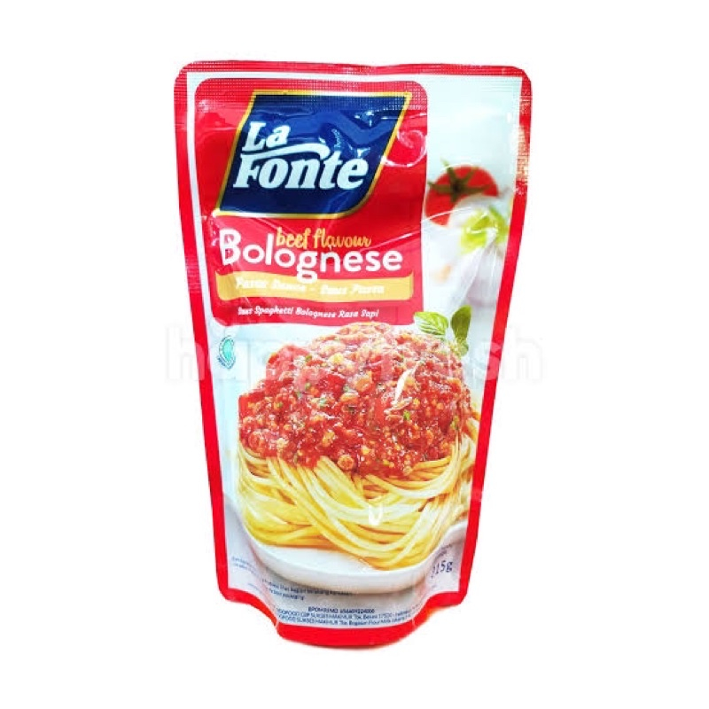 

Saus Bolognese Pasta Lafonte 315gr Saos La Fonte Bolognese Saos Spaghetti