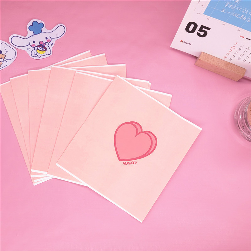 

5pcs Pink Color Love PaperBag Fancy / Kantong Kertas Flat Cantik Packaging Packing Online Shop