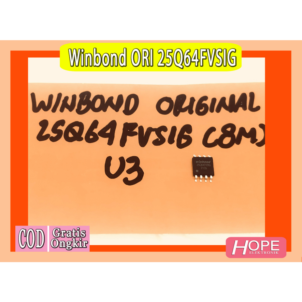 IC winbond 25Q64 W25Q64FVSIG Sop8
