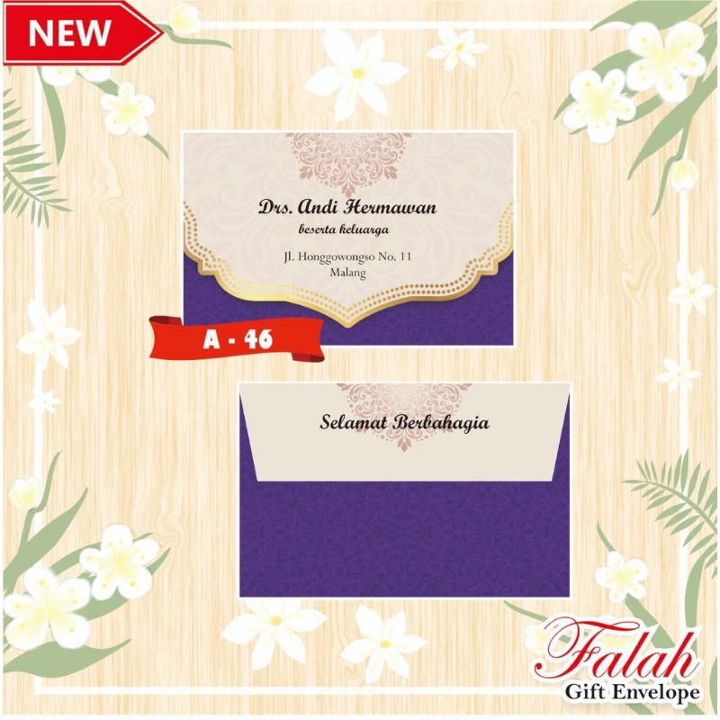 

Amplop Kondangan Murah Sudah Isi Nama kode Falah A46