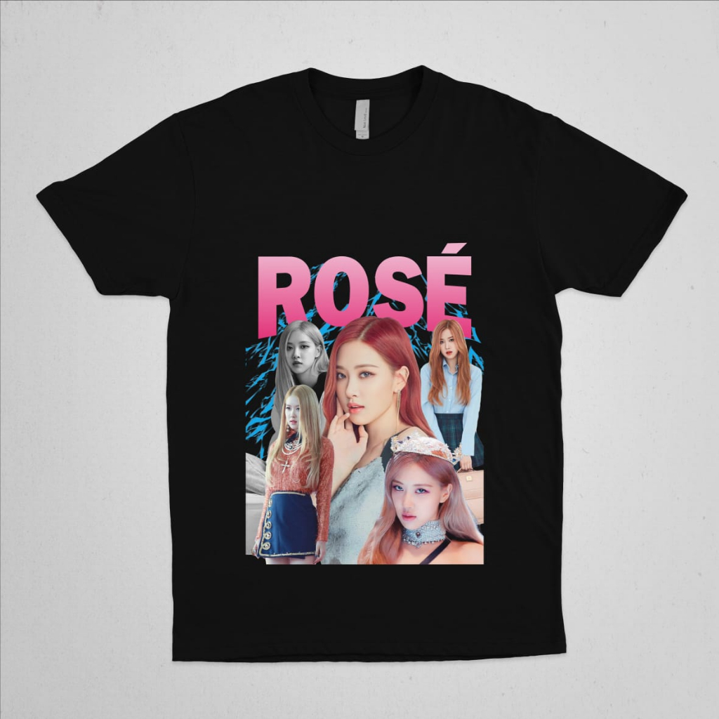 KAOS ROSE BLACKPINK - TSHIRT ROSE BLACKPINK