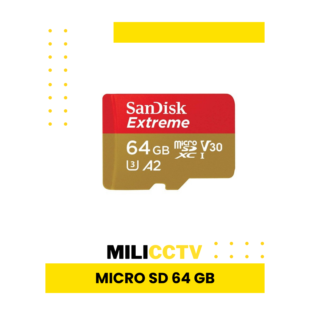 SanDisk MicroSDXC Extreme V30 A2 U3 4K 64GB-SDSQXAH-064G