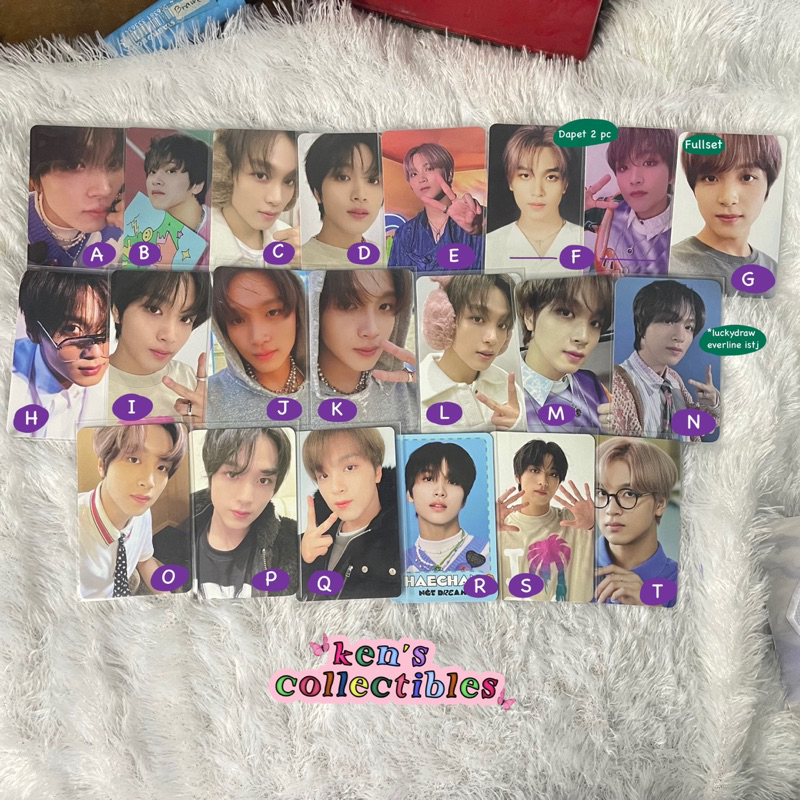 photocard pc nct dream 127 haechan official tc ayyo ld everline istj photo frame ncit pink xmas smcu