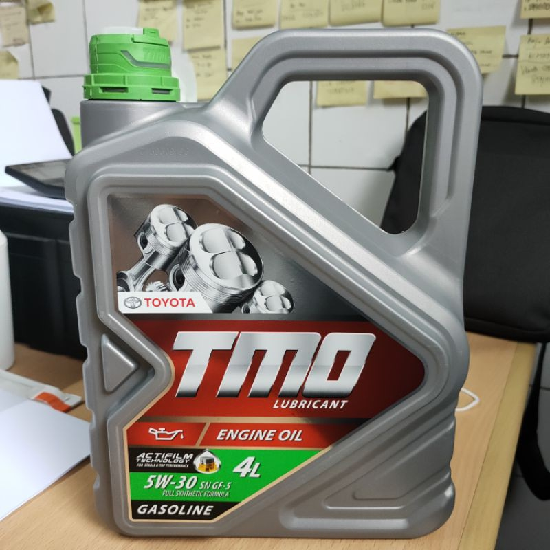 Oli Mesin Mobil Toyota Bensin TMO Hijau 5W-30 (4L) Original TMO IJO