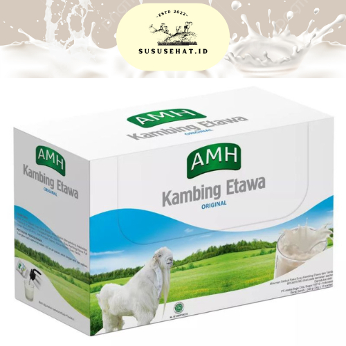 

Susu Kambing Etawa AMH Minuman serbuk rasa susu kambing etawa dan Vanila isi 10 sachet