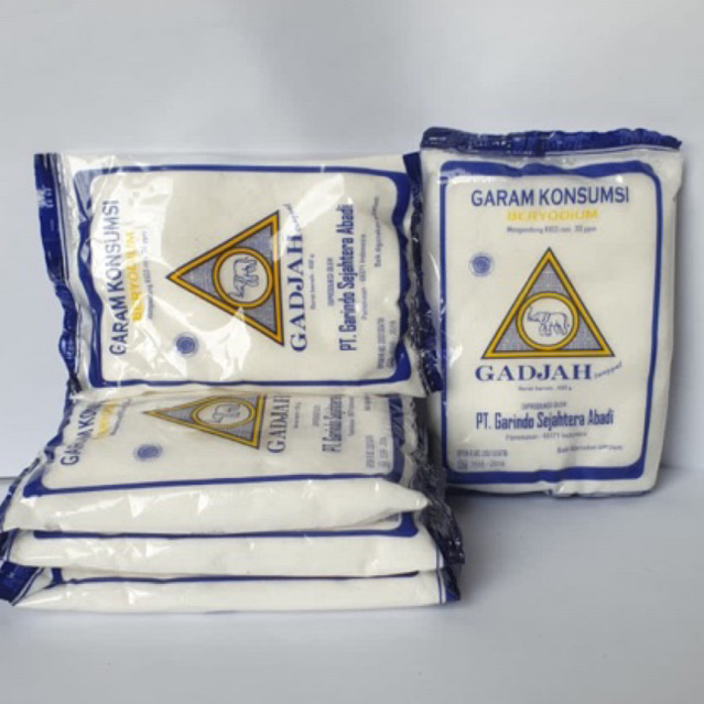 

Garam cap Gadjah Tunggal 100 gram