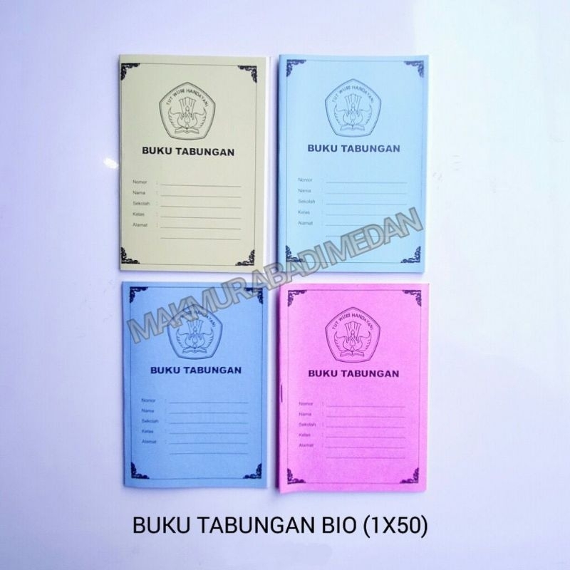 

Buku Tabungan Bio/Buku Tabungan Sekolah/Buku Tabungan/Saving Book