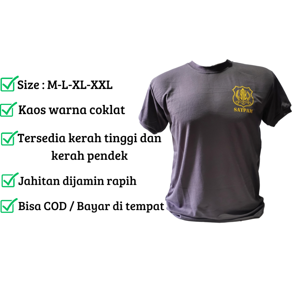 Kaos Security Satpam Terbaru Baju Dalaman Satpam Security